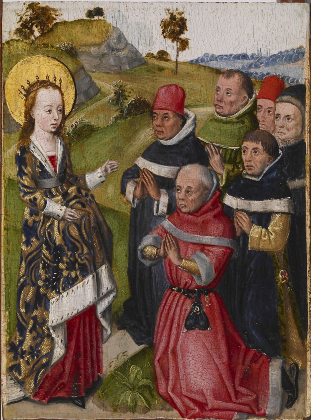 Saint Catherine converting the Scholars. Walters Art Museum 37.2487.