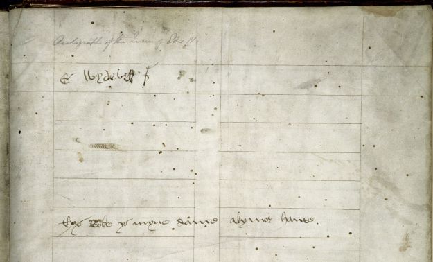 'E. Wydvyll' in British Library MS Royal 14 E iii, fol. 162r.