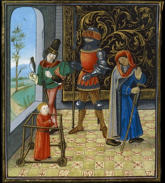 The Ages of Man, BNF, département des Manuscrits, Français 134, fol. 92v.