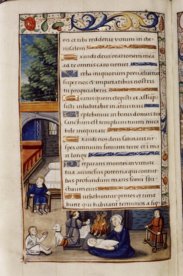 Baby Walker and crib in Oxford, Bodleian Library, Douce 276.