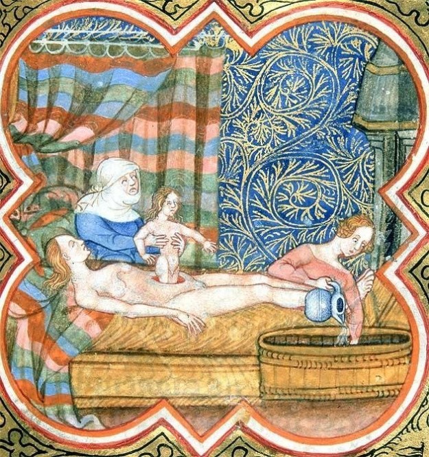 Caesarean Section, British Library, Royal 16 G VII