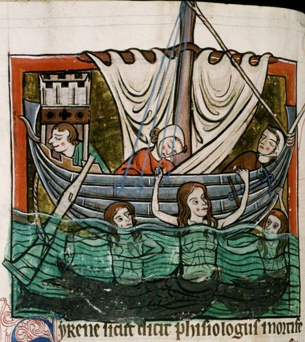 Sirens in Oxford, Bodleian Library MS Bodley 764.