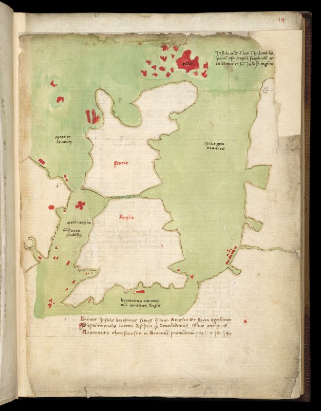 Britain in British Library Harley 3686 (f. 13).