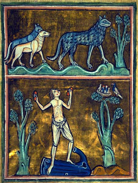 wolf British Library, Royal MS 12 F. xiii, Folio 29r